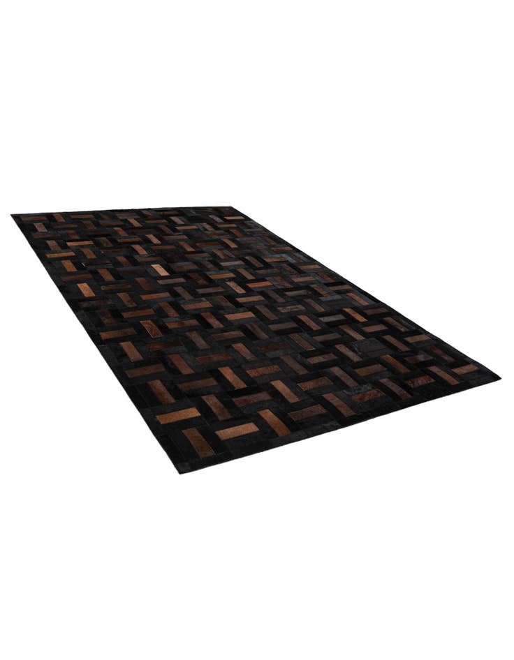 Detail image of  5' 3 x 8' 2 Cowhide - Patchwork Rug