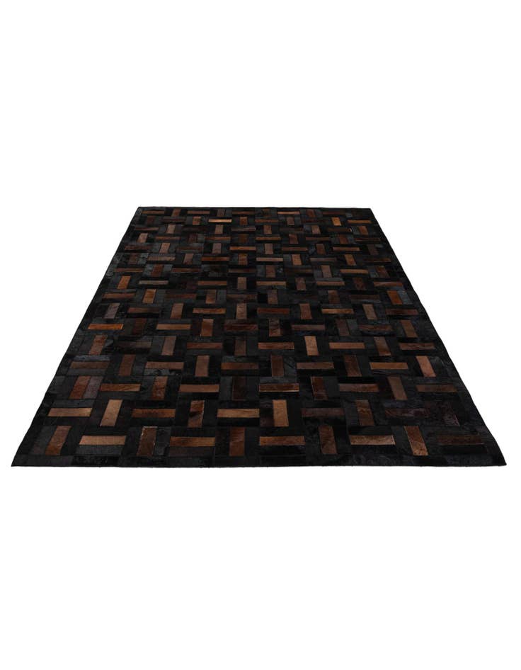 Detail image of  5' 3 x 8' 2 Cowhide - Patchwork Rug