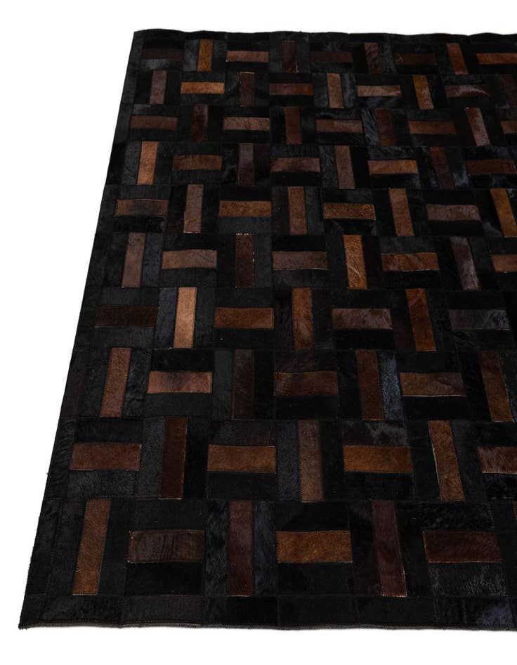 Detail image of  5' 3 x 8' 2 Cowhide - Patchwork Rug