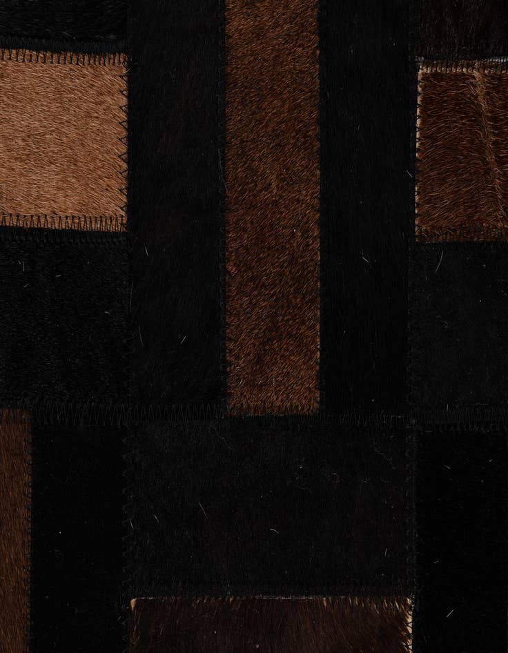 Detail image of  5' 3 x 8' 2 Cowhide - Patchwork Rug