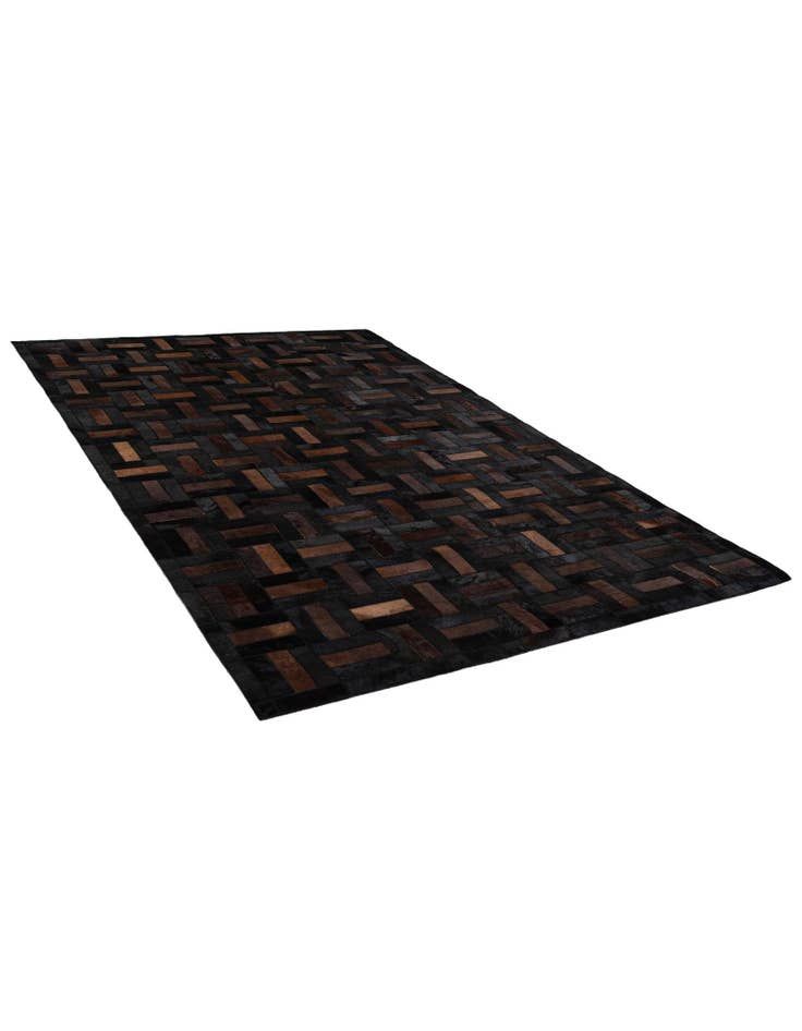 Detail image of  5' 1 x 8' 1 Cowhide - Patchwork Rug