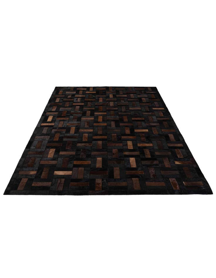 Detail image of  5' 1 x 8' 1 Cowhide - Patchwork Rug
