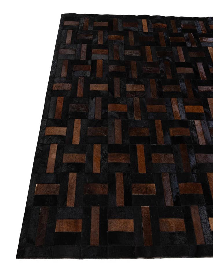 Detail image of  5' 1 x 8' 1 Cowhide - Patchwork Rug