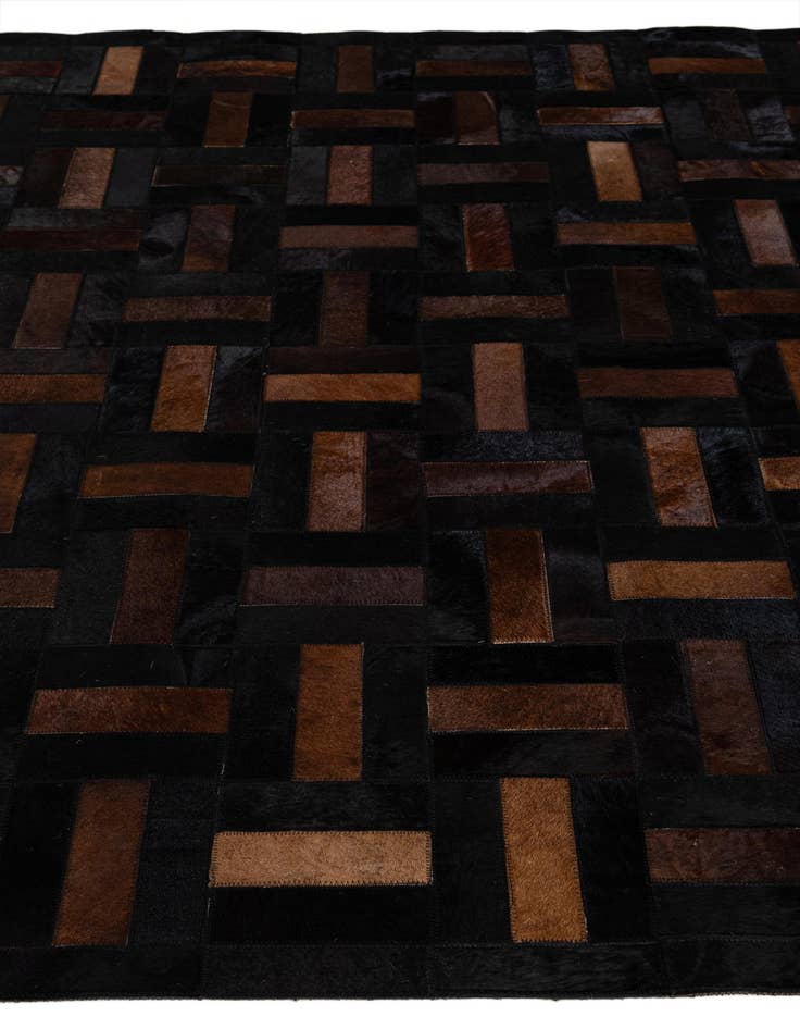 Detail image of  5' 1 x 8' 1 Cowhide - Patchwork Rug
