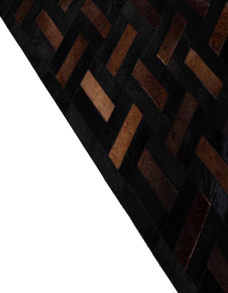 Detail image of  5' 1 x 8' 1 Cowhide - Patchwork Rug