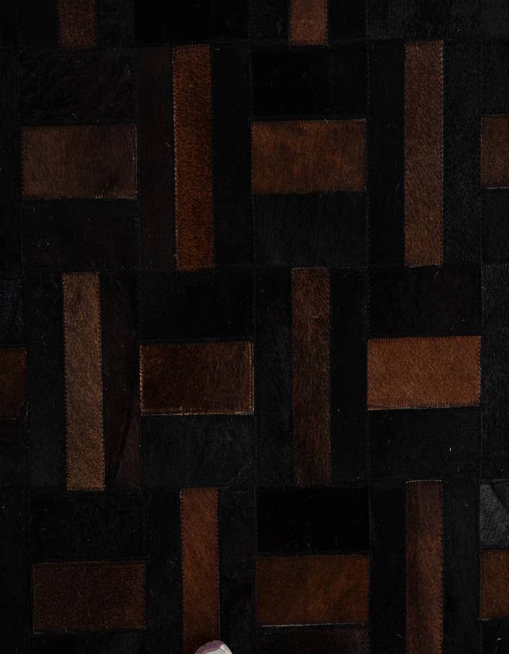 Detail image of  5' 1 x 8' 1 Cowhide - Patchwork Rug