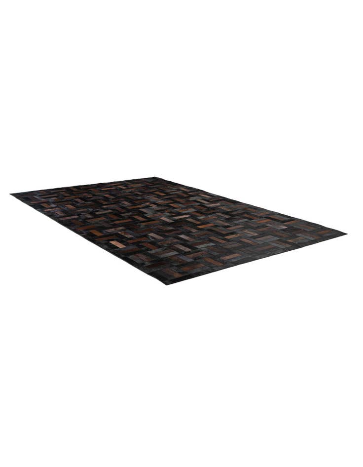 Detail image of  5' 3 x 8' 2 Cowhide - Patchwork Rug