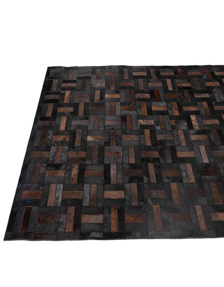 Detail image of  5' 3 x 8' 2 Cowhide - Patchwork Rug
