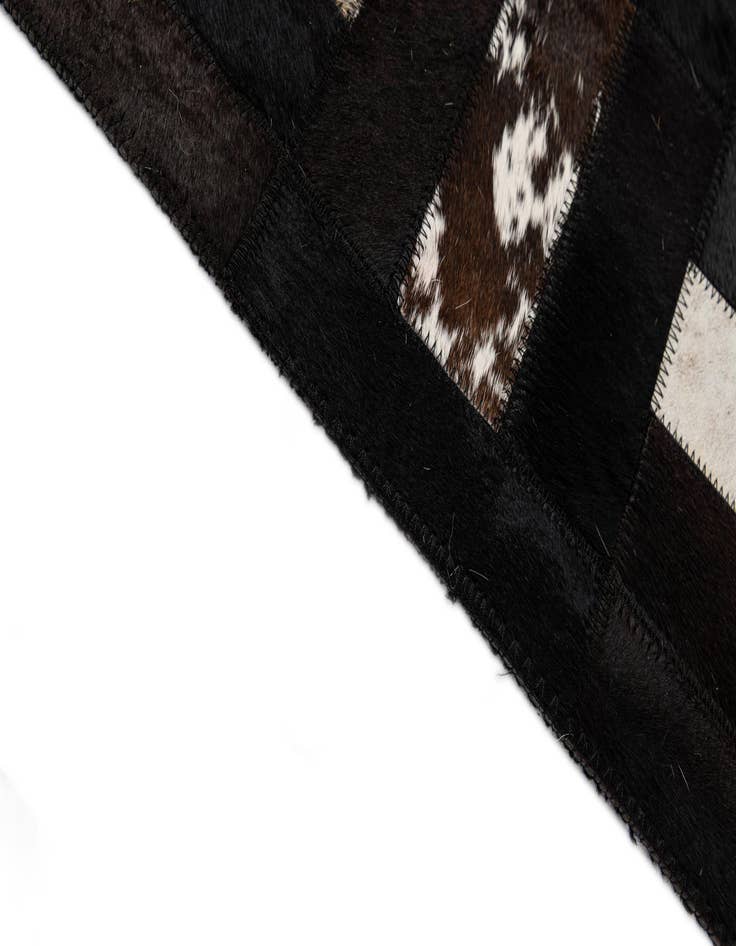 Detail image of  5' 3 x 8' 1 Cowhide - Patchwork Rug
