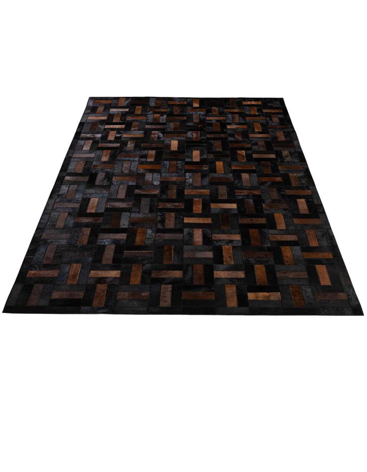 Detail image of  5' 3 x 8' 2 Cowhide - Patchwork Rug