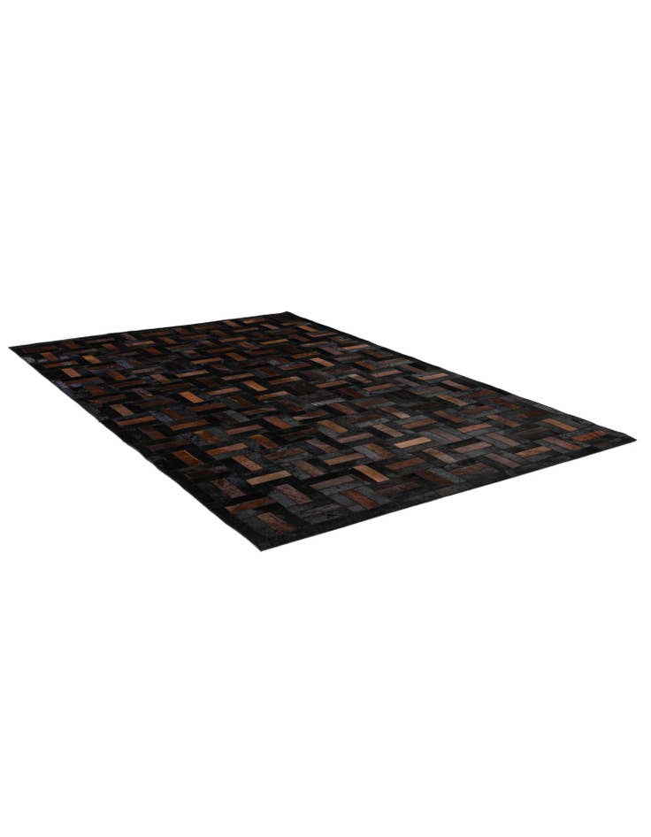 Detail image of  5' 3 x 8' 1 Cowhide - Patchwork Rug