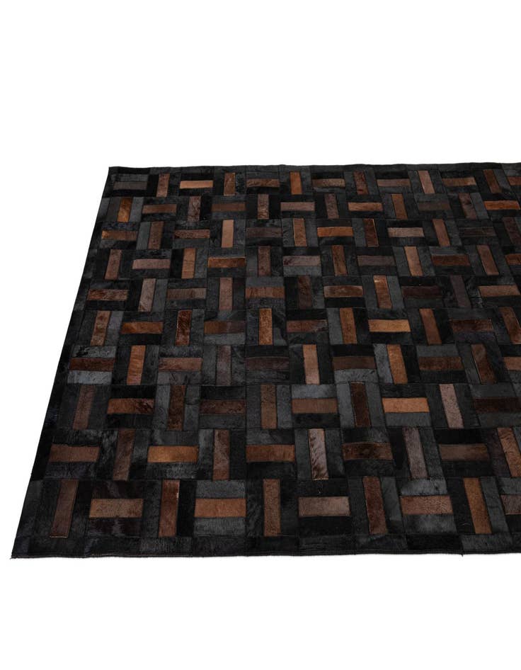 Detail image of  5' 3 x 8' 1 Cowhide - Patchwork Rug
