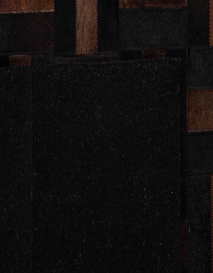 Detail image of  5' 2 x 8' 1 Cowhide - Patchwork Rug