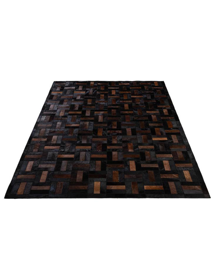 Detail image of  5' 3 x 8' 2 Cowhide - Patchwork Rug