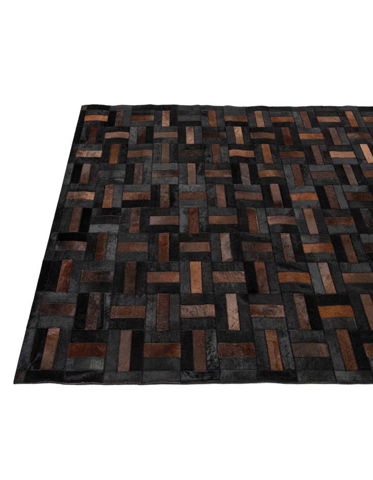 Detail image of  5' 3 x 8' 1 Cowhide - Patchwork Rug