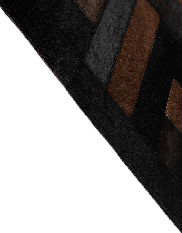 Detail image of  5' 3 x 8' 1 Cowhide - Patchwork Rug