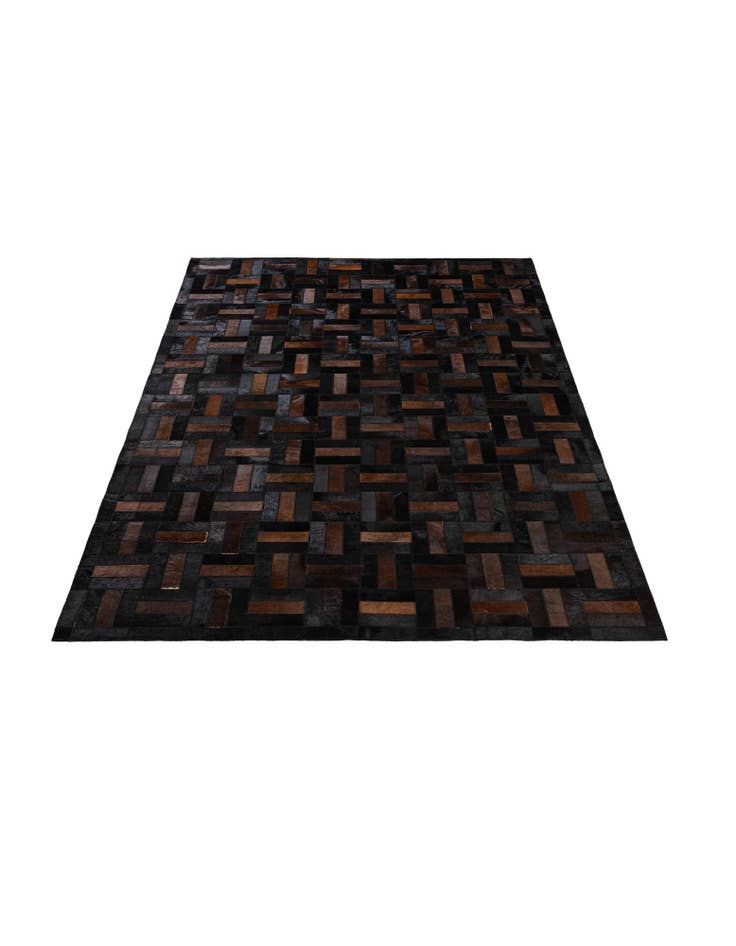 Detail image of  5' 3 x 8' 1 Cowhide - Patchwork Rug