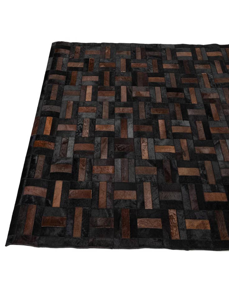 Detail image of  5' 3 x 8' 1 Cowhide - Patchwork Rug