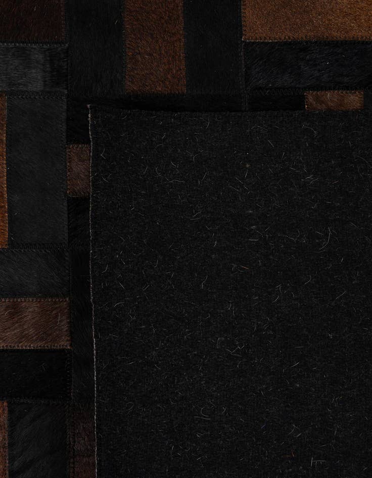 Detail image of  5' 3 x 8' 1 Cowhide - Patchwork Rug