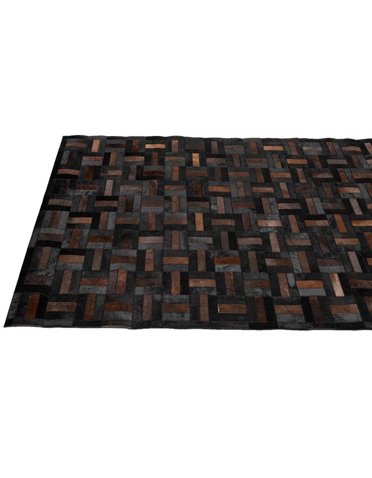 Detail image of  5' 2 x 8' Cowhide - Patchwork Rug
