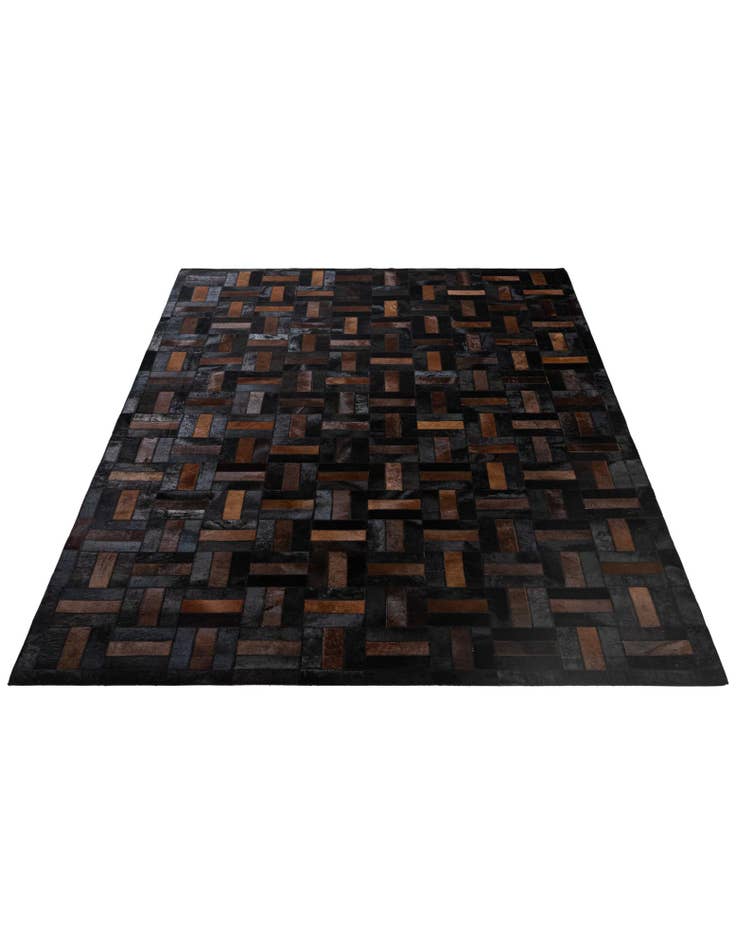 Detail image of  5' 3 x 8' 2 Cowhide - Patchwork Rug