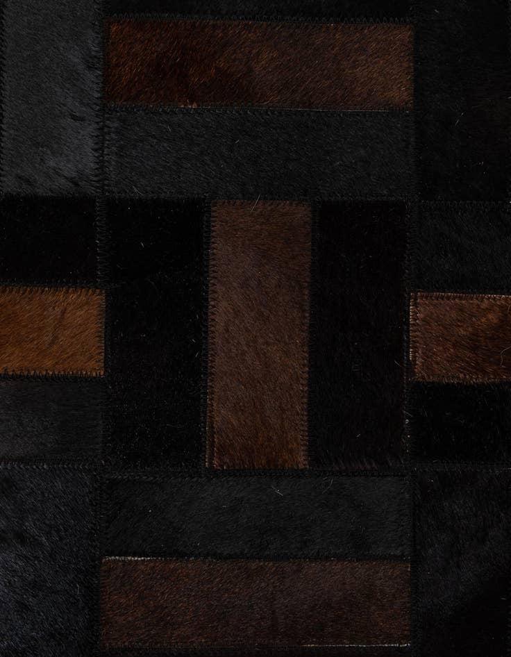 Detail image of  5' 3 x 8' 2 Cowhide - Patchwork Rug