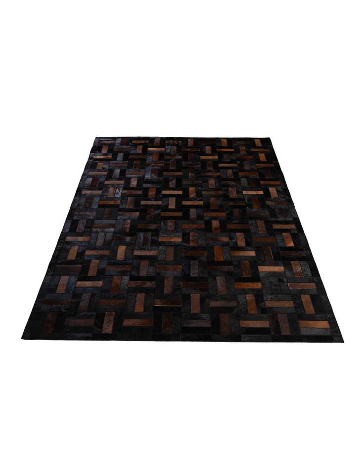 Detail image of  5' 3 x 8' 1 Cowhide - Patchwork Rug