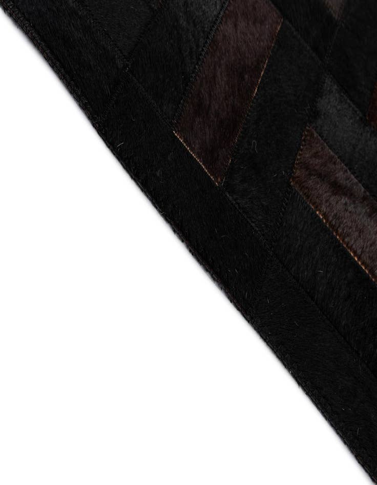 Detail image of  5' 3 x 8' 1 Cowhide - Patchwork Rug