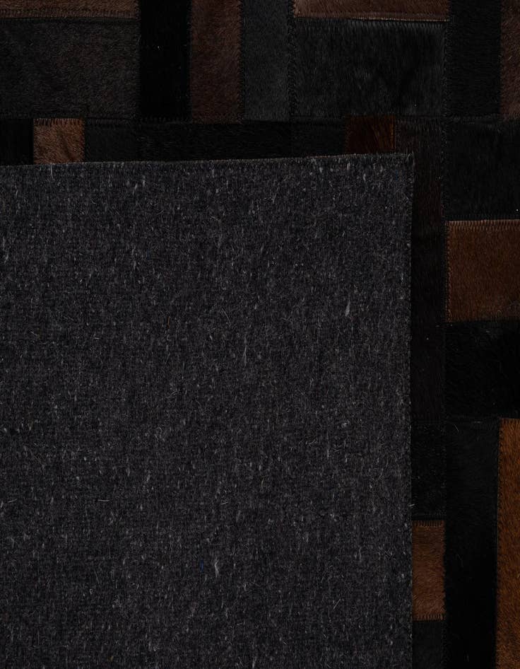 Detail image of  5' 3 x 8' 1 Cowhide - Patchwork Rug