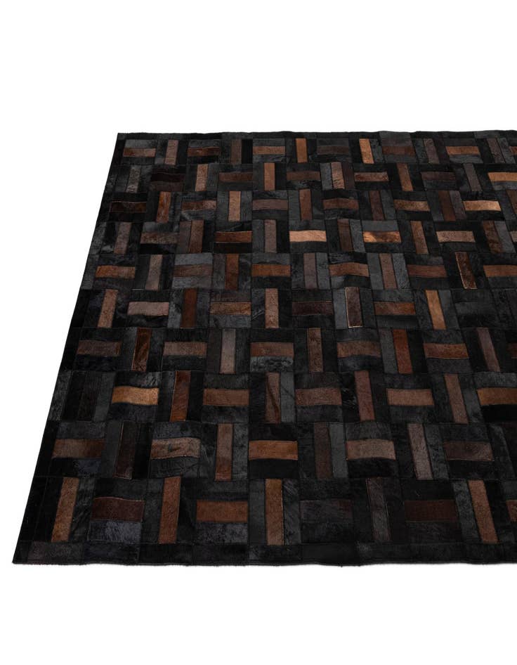 Detail image of  5' 3 x 8' 1 Cowhide - Patchwork Rug