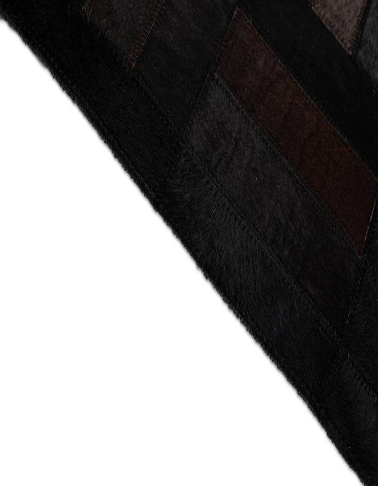 Detail image of  5' 3 x 8' 1 Cowhide - Patchwork Rug