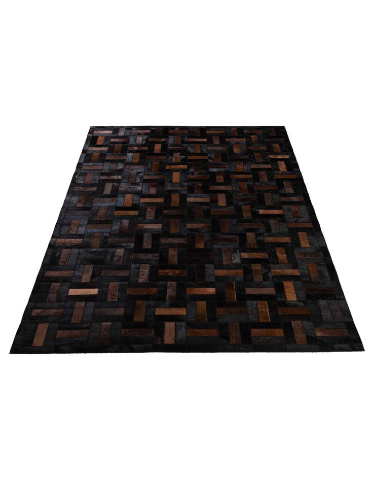 Detail image of  5' 3 x 8' 2 Cowhide - Patchwork Rug