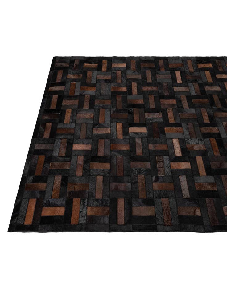 Detail image of  5' 3 x 8' 2 Cowhide - Patchwork Rug