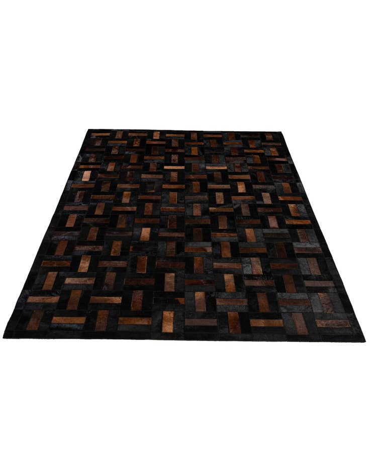 Detail image of  5' 3 x 8' Cowhide - Patchwork Rug