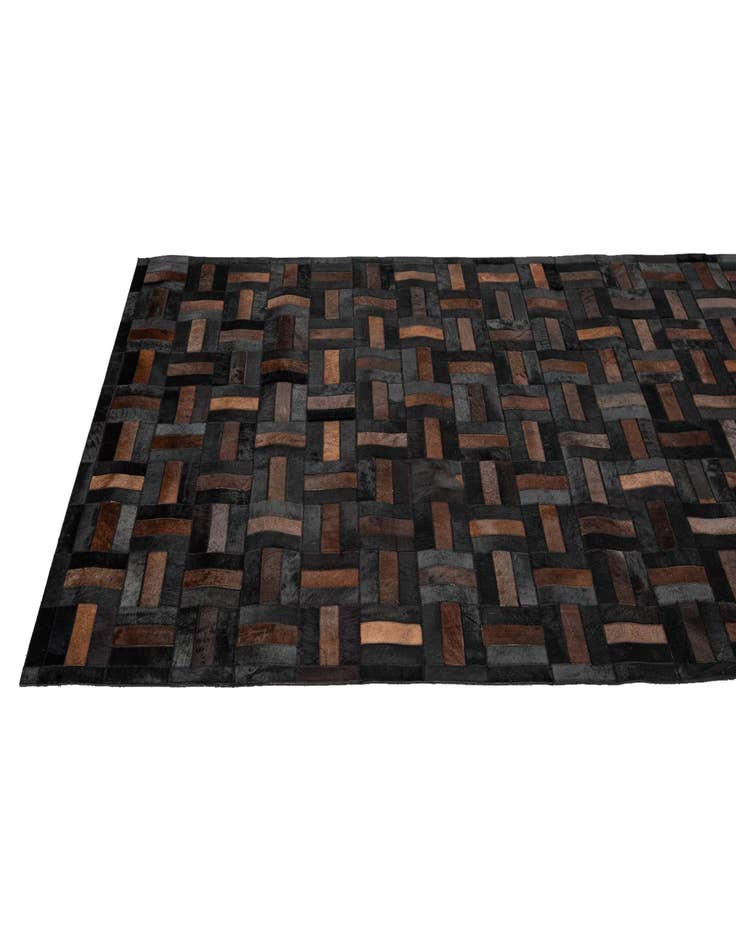 Detail image of  5' 3 x 8' Cowhide - Patchwork Rug