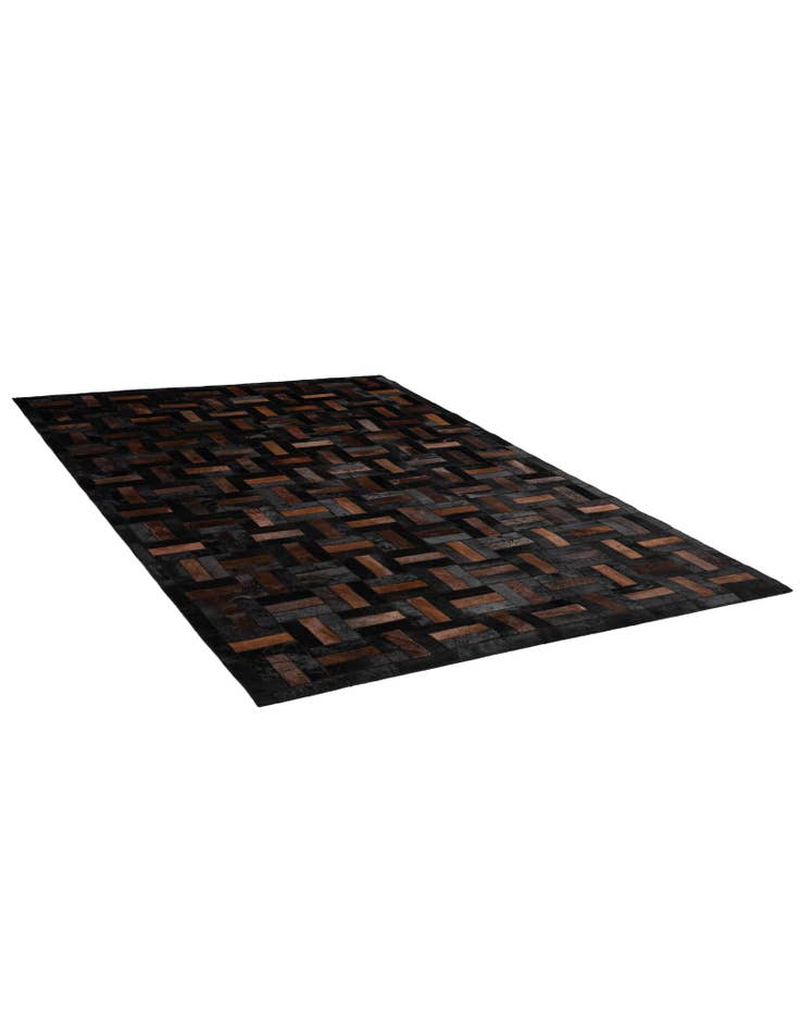 Detail image of  5' 3 x 8' 2 Cowhide - Patchwork Rug