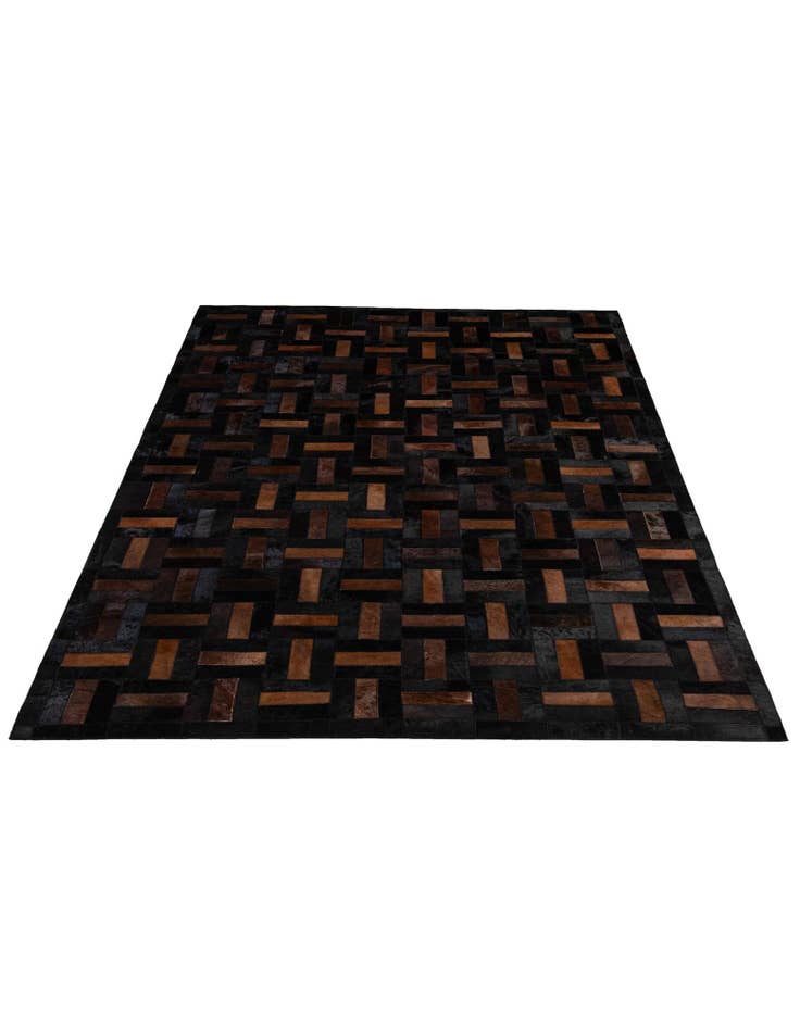 Detail image of  5' 3 x 8' 2 Cowhide - Patchwork Rug