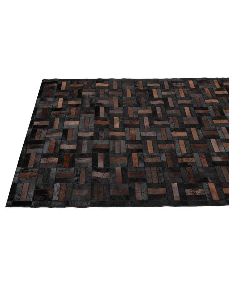 Detail image of  5' 3 x 8' 2 Cowhide - Patchwork Rug
