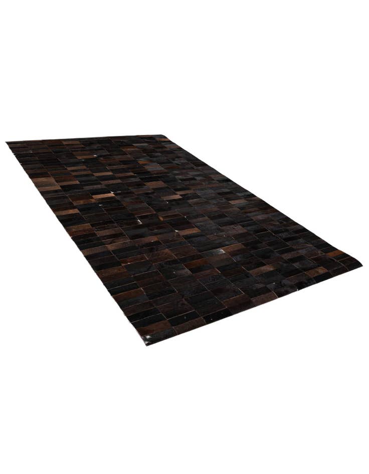 Detail image of  4' 11 x 8' Cowhide - Patchwork Rug