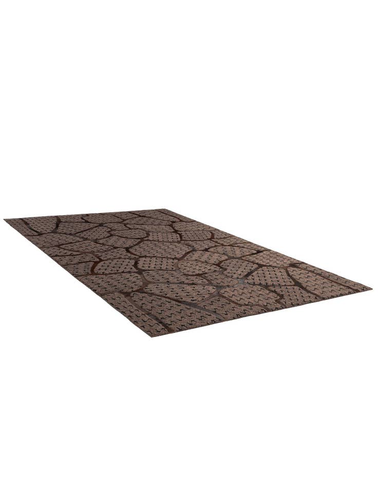 Detail image of  5' 1 x 7' 11 Cowhide - Patchwork Rug