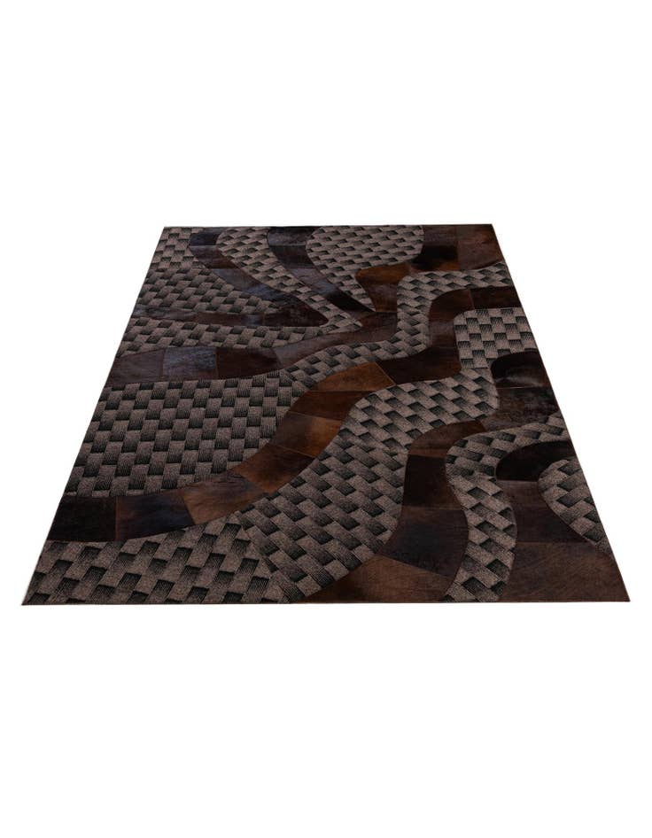 Detail image of  5' x 8' 1 Cowhide - Patchwork Rug
