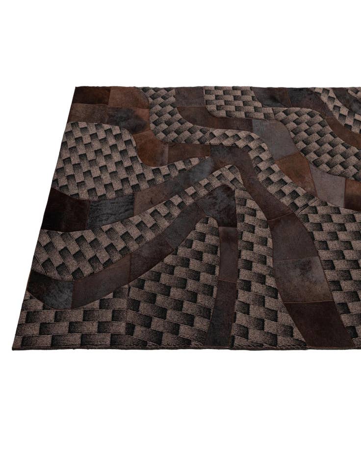 Detail image of  5' x 8' 1 Cowhide - Patchwork Rug