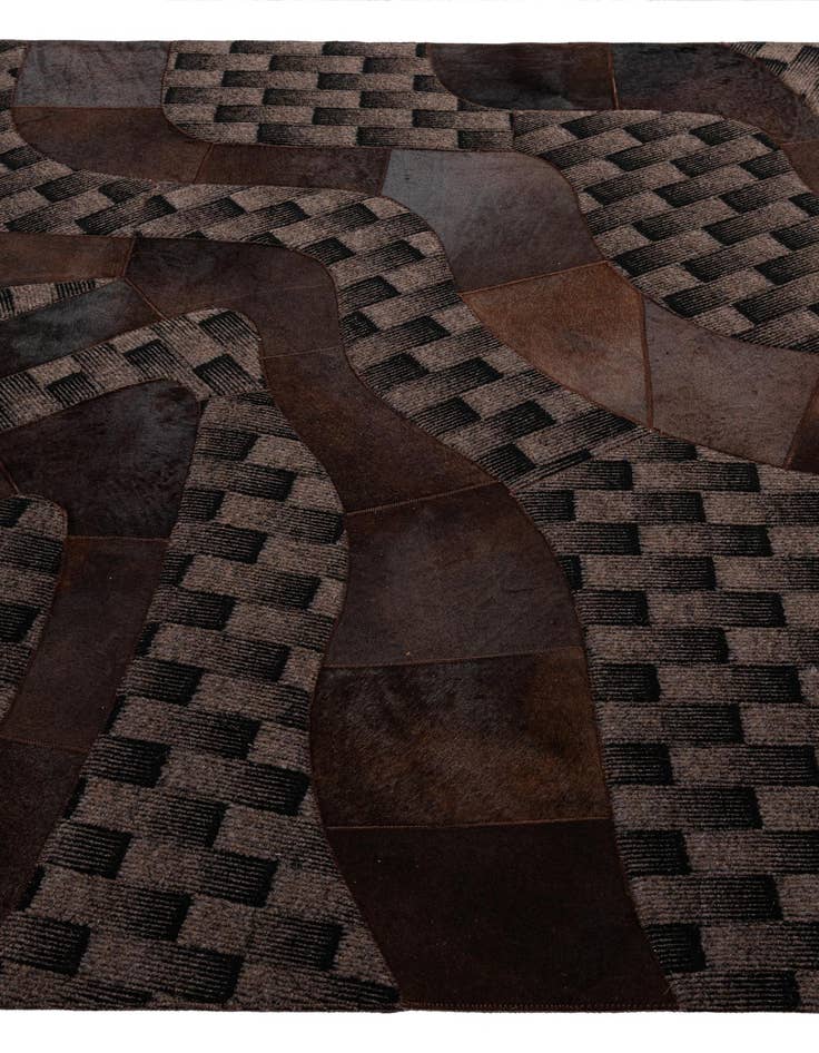 Detail image of  5' x 8' 1 Cowhide - Patchwork Rug