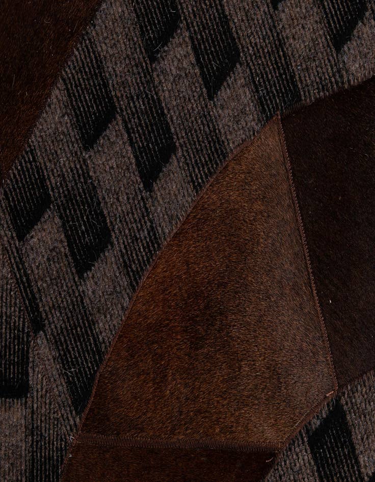 Detail image of  5' x 8' 1 Cowhide - Patchwork Rug