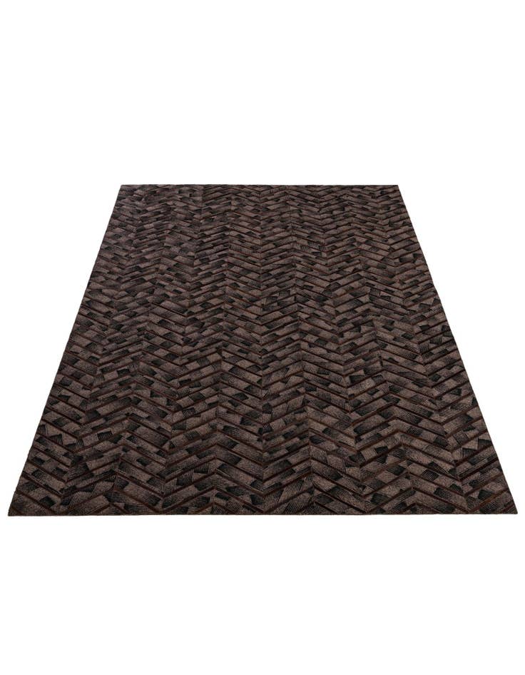 Detail image of  4' 11 x 7' 11 Cowhide - Patchwork Rug