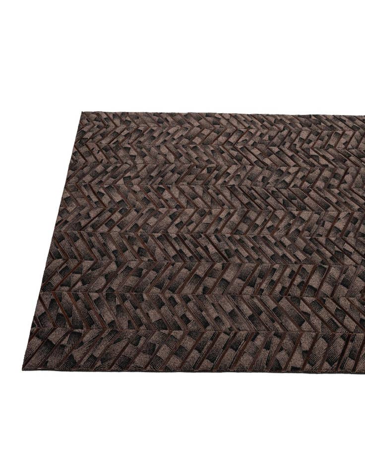 Detail image of  4' 11 x 7' 11 Cowhide - Patchwork Rug