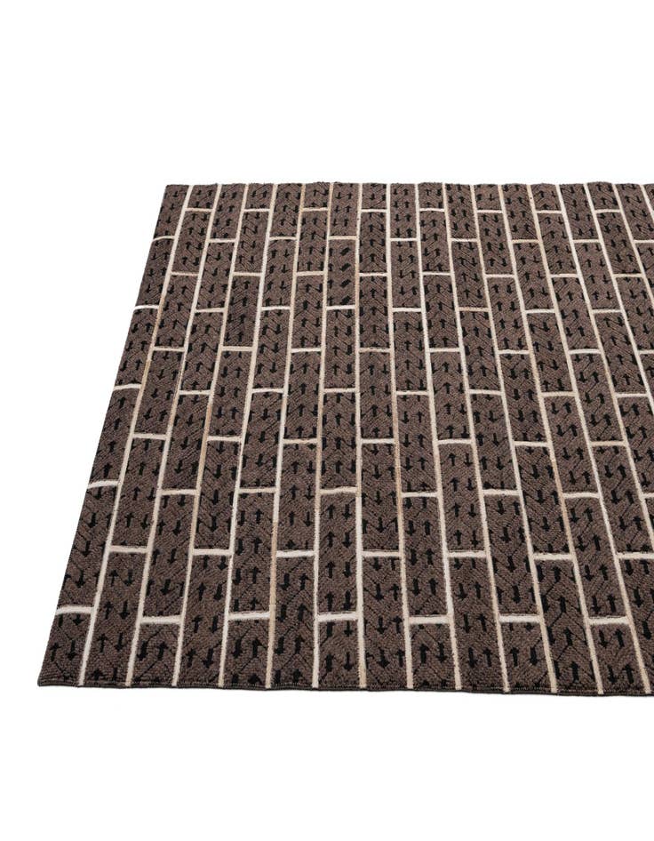 Detail image of  5' x 7' 8 Cowhide - Patchwork Rug