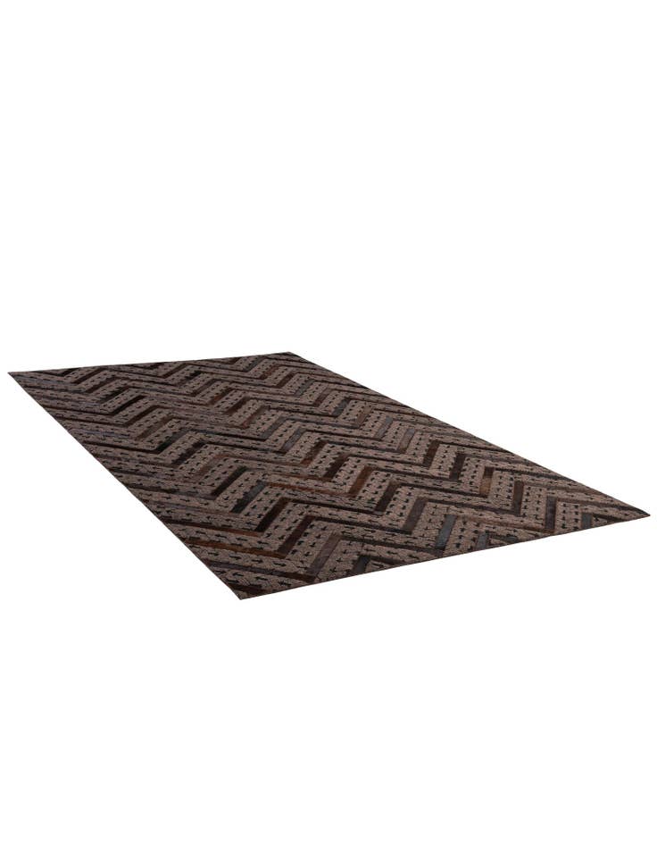 Detail image of  4' 11 x 7' 11 Cowhide - Patchwork Rug