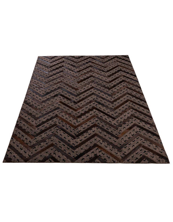 Detail image of  4' 11 x 7' 11 Cowhide - Patchwork Rug