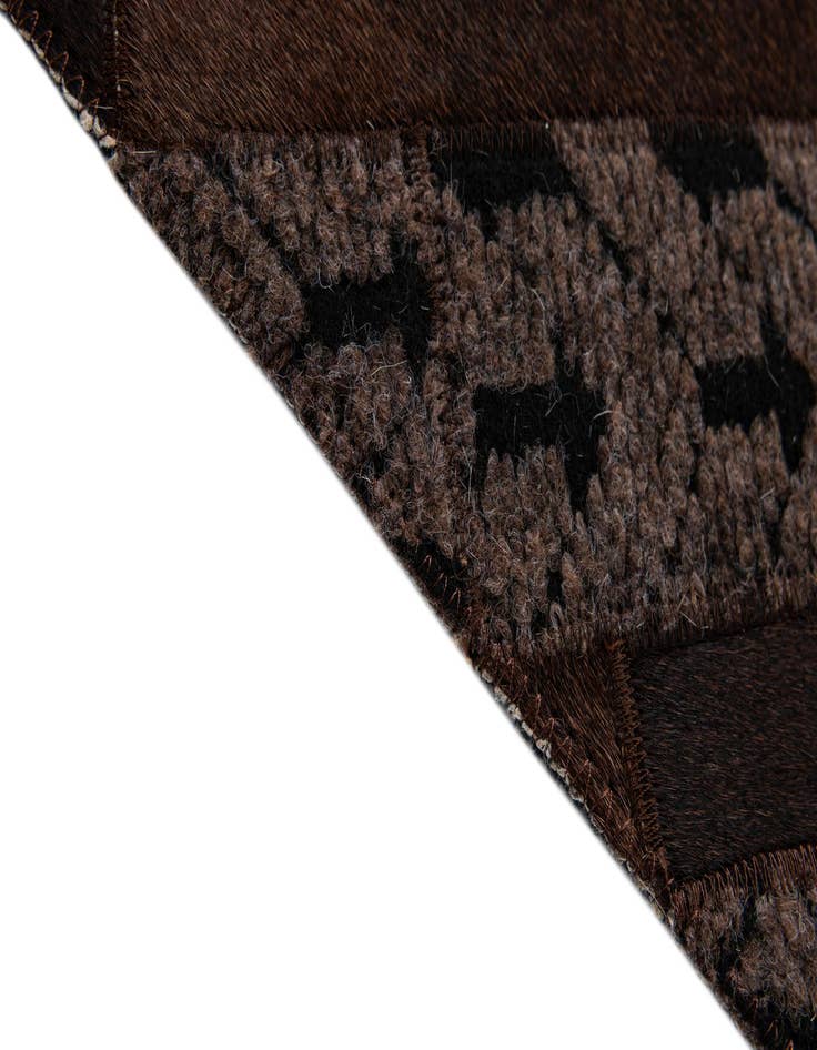 Detail image of  4' 11 x 7' 11 Cowhide - Patchwork Rug